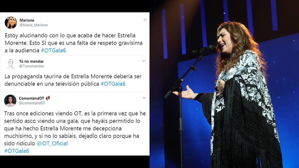 Estrella Morente canta a la tauromaquia en Operación Triunfo y las redes estallan