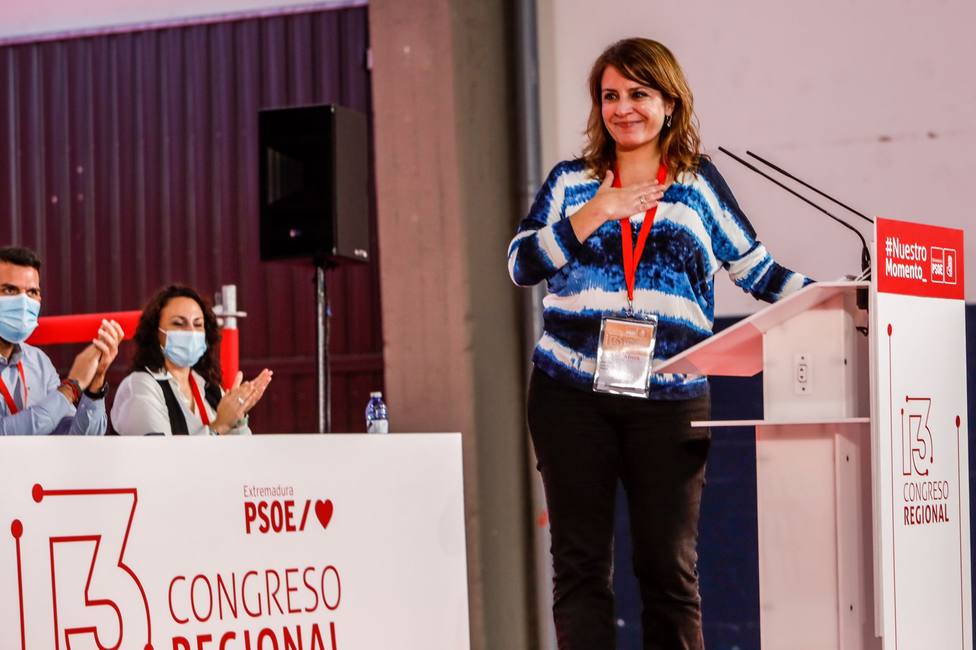 Adriana Lastra en el Congreso del PSOE de Extremadura