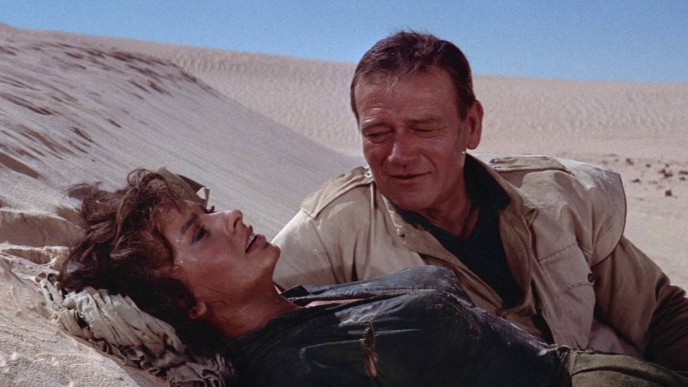 Este viernes, en TRECE, “Arenas de muerte” con John Wayne y Sophia Loren