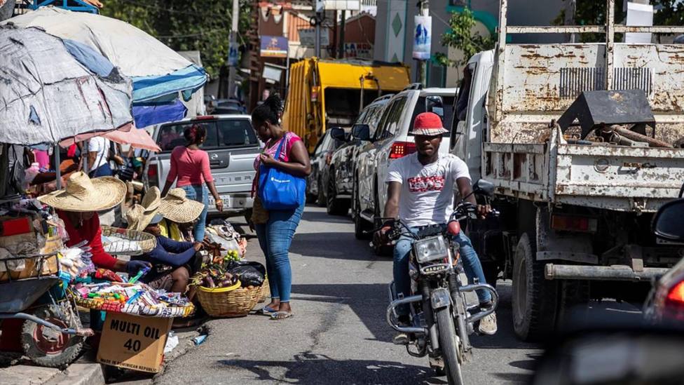 Una calle de Puerto Príncipe, Haití