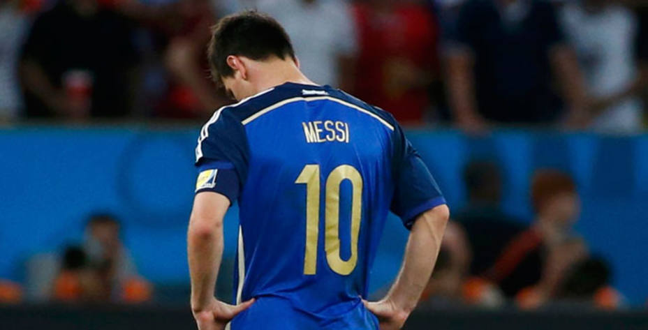 Leo Messi, tras perder la final del Mundial (Reuters)