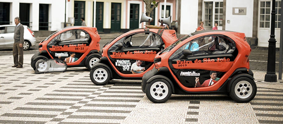 Una flota de coche eléctricos promocionará los carteles de las Sanjoaninas 2013