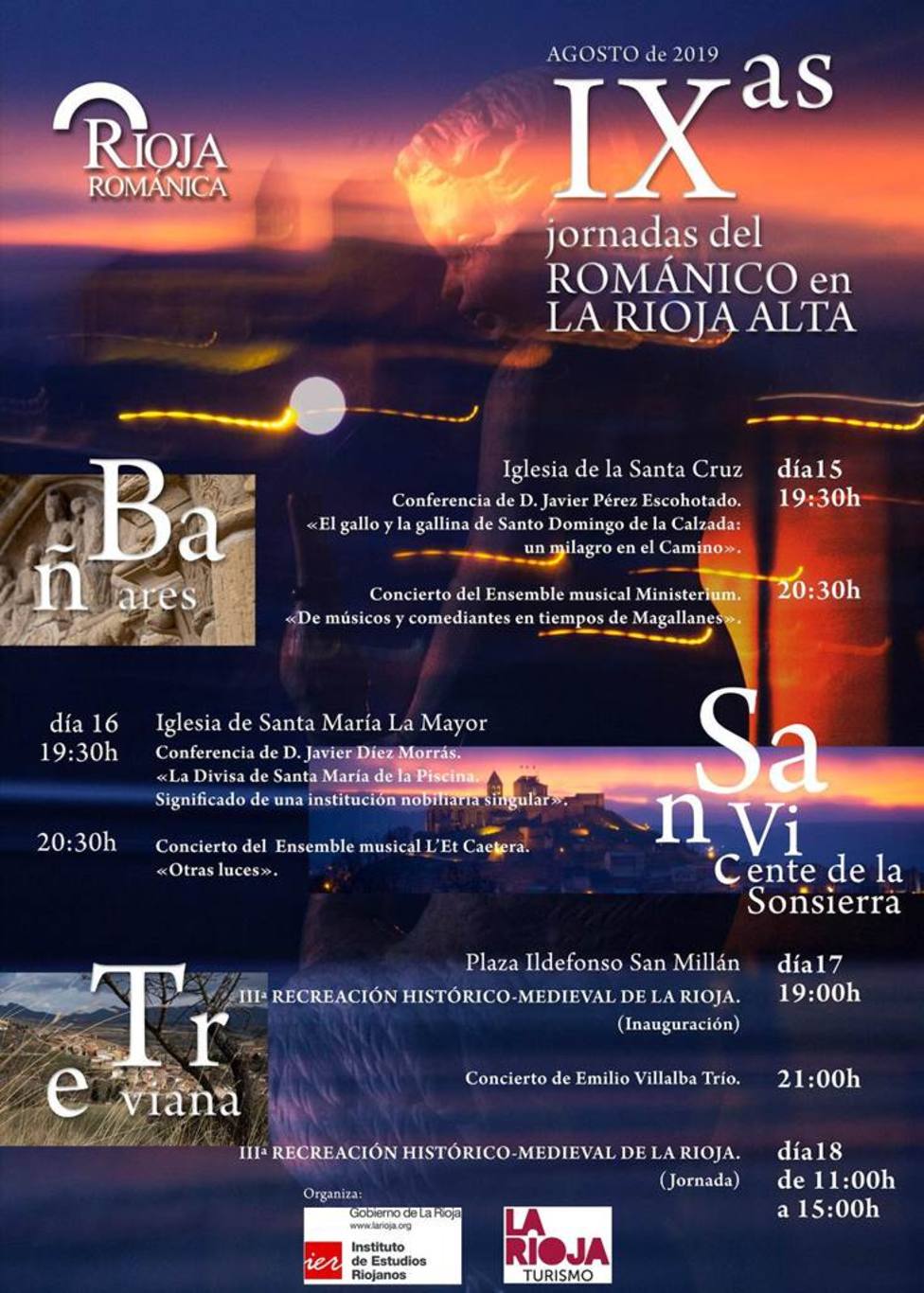 Las IX Jornadas del Románico en La Rioja Alta llegarán a Bañares, San Vicente de la Sonsierra y Treviana 