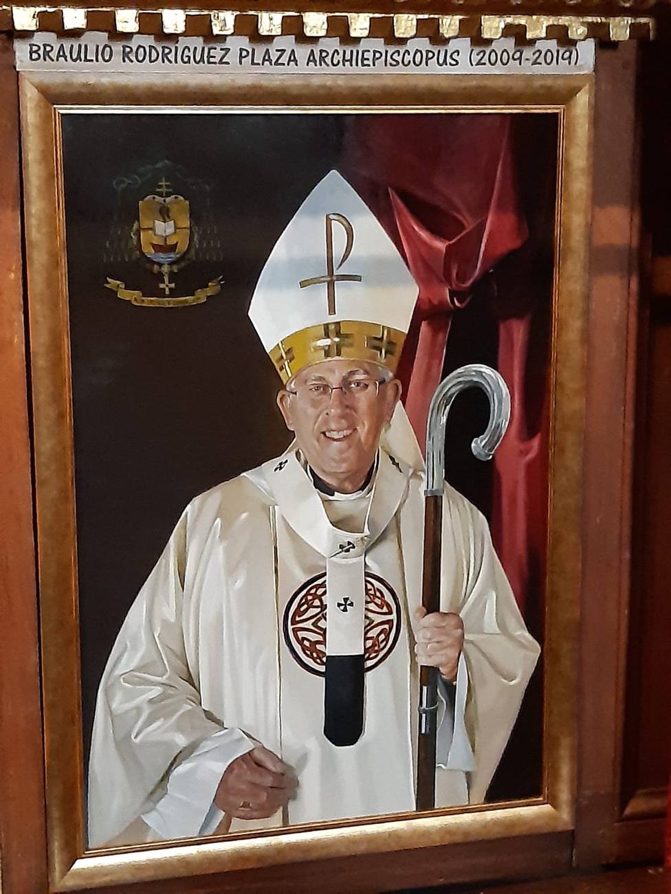 Retrato de don Braulio en la sala Capitular de la Catedral Primada
