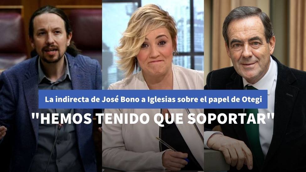 Pablo Iglesias, Cristina Pardo y José Bono