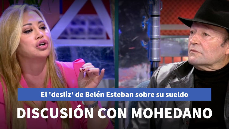 El ‘desliz’ de Belén Esteban sobre su sueldo en plena discusión con Amador Mohedano en Sábado Deluxe