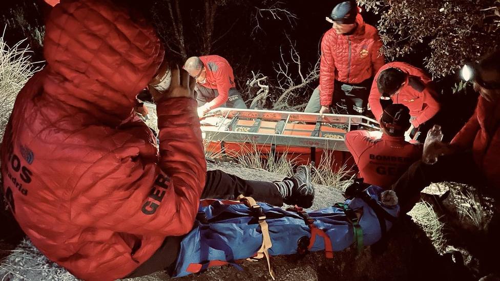 GERA rescata a un escalador lesionado tras caerse en La Pedriza