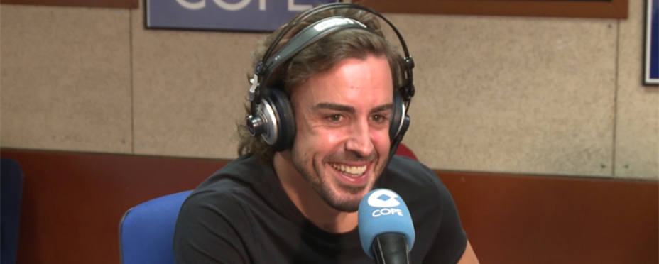 Fernando Alonso, en los micrófonos de COPE
