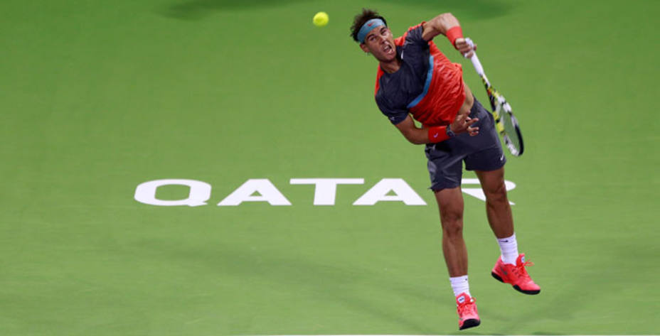 Rafa Nadal, a semifinales de Doha. REUTERS