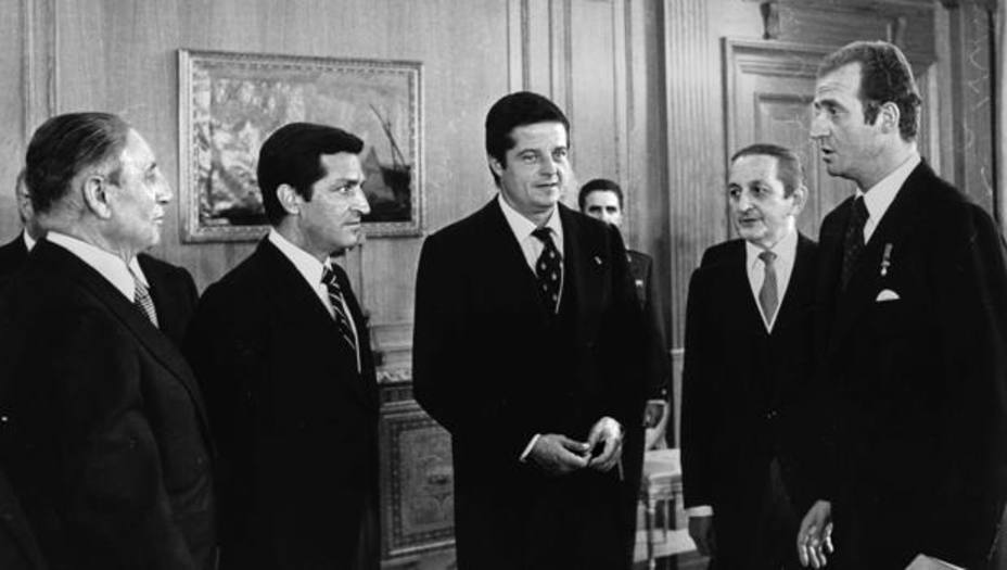 Adolfo Suárez y el Rey Juan Carlos. ABC