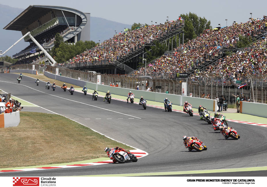 Carrera de MotoGP en el Circuito de Cataluña