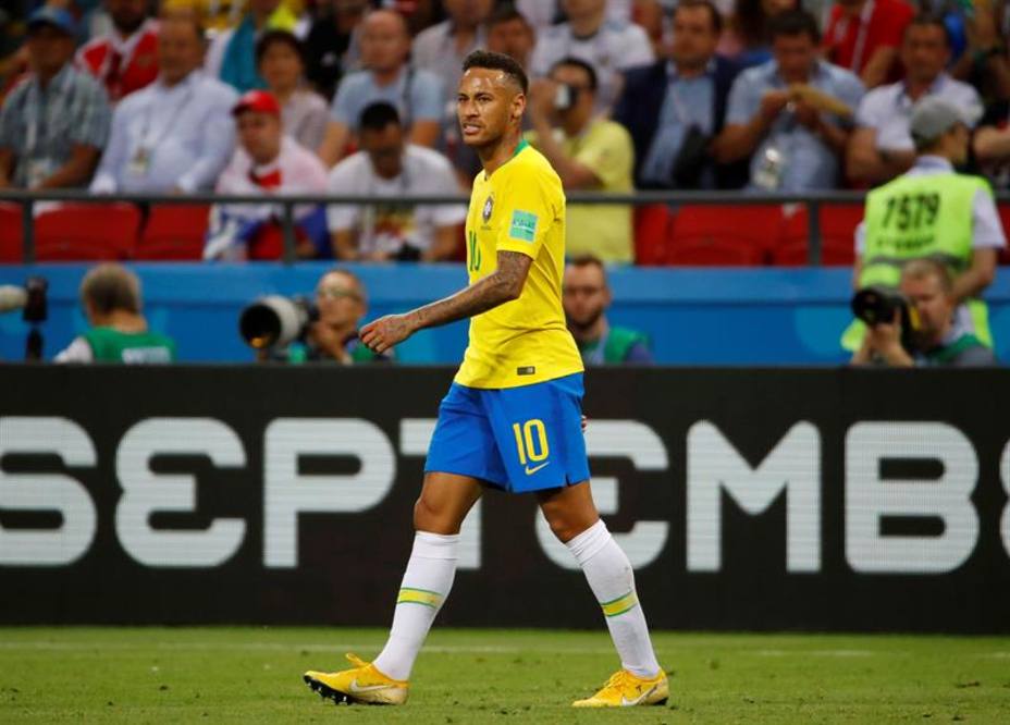 Neymar en el Mundial de Rusia.