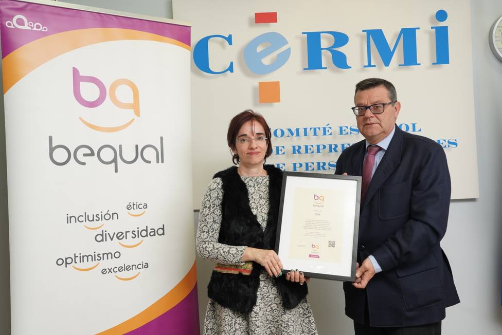 El CERMI recibe el Sello Bequal Premium, que certifica su política de RSC en relación con la discapacidad