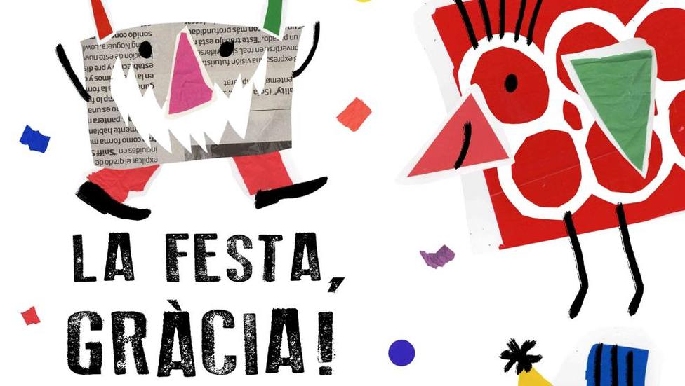 Cartel de la Fiesta Mayor de Gràcia, de la ganadora del 26º concurso de carteles