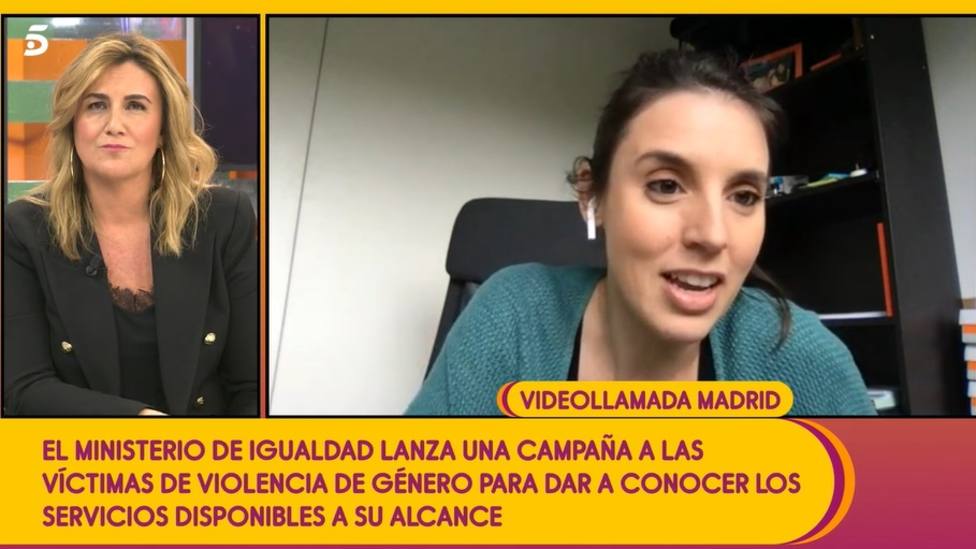Irene Montero desmiente los rumores de crisis con Pablo Iglesias en Sálvame: Iré al teatro con mi pareja