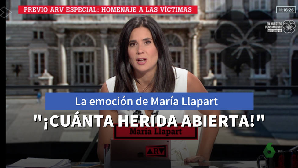 El momento en directo en el que María Llapart está al borde de las lágrimas en Al Rojo Vivo