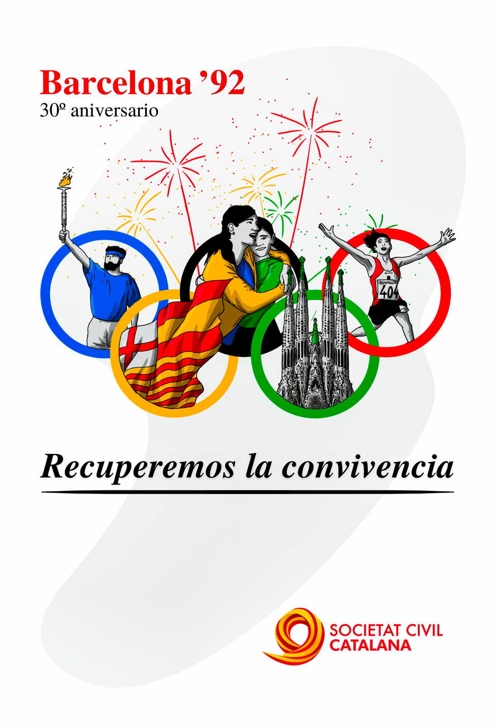 Cartel de la campaña Recuperemos la convivencia de Societat Civil Catalana