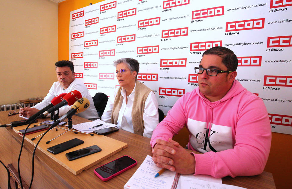 Comparecencia del sindicato CCOO comparece para tratar sobre los últimos acontecimientos sucedidos durante la huelga de basuras en Ponferrada