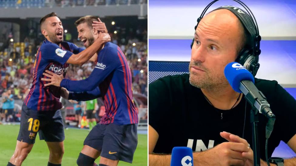 Mateu Lahoz desvela el motivo del enfado que tuvieron Jordi Alba y Piqué con él durante un partido