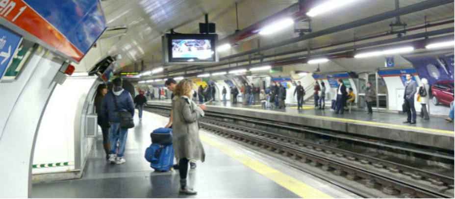 Imagen del metro de Madrid. Foto de archivo