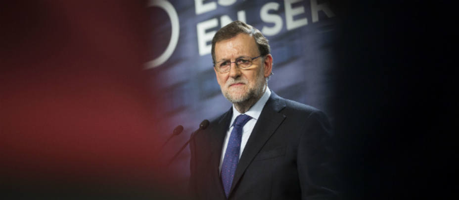 Mariano Rajoy tras la reunión del Comité Ejecutivo de este lunes. PP