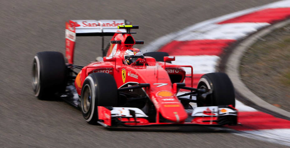 Kimi Raikkonen demostró el gran momento de Ferrari marcando el segundo mejor crono. Reuters.