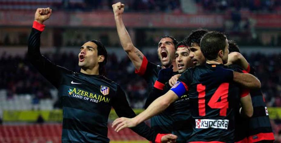 El Atlético celebra el gol de Diego Costa (Reuters)