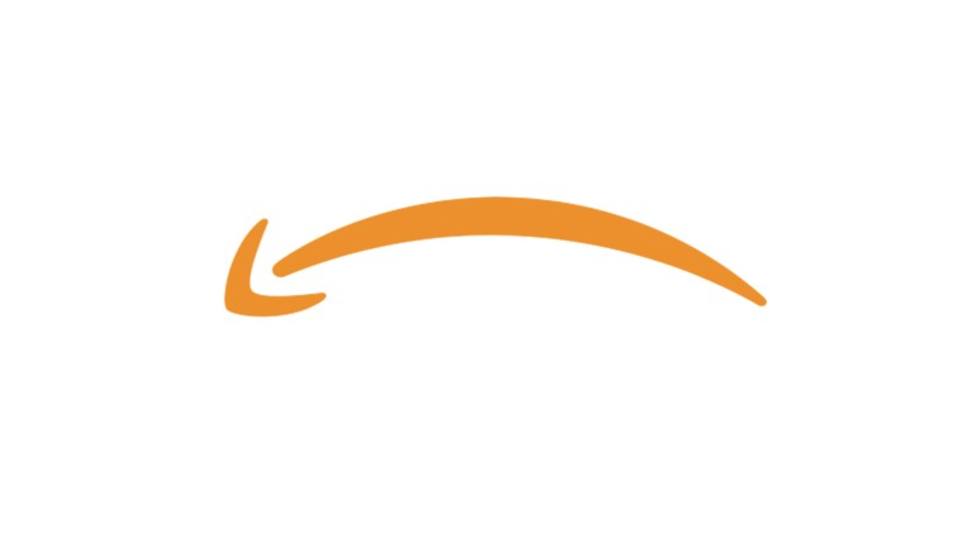 Logotipo de Amazon invertido