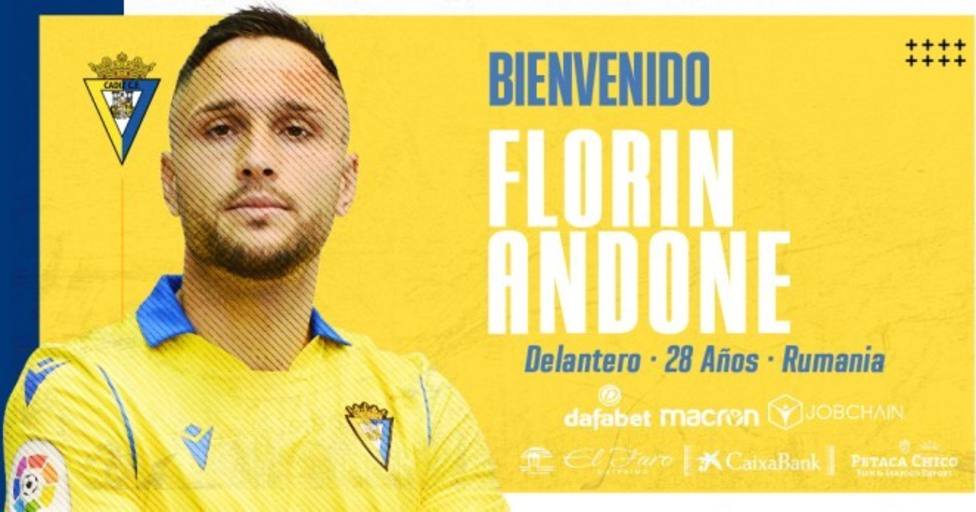 Florin Andone llega al Cádiz cedido
