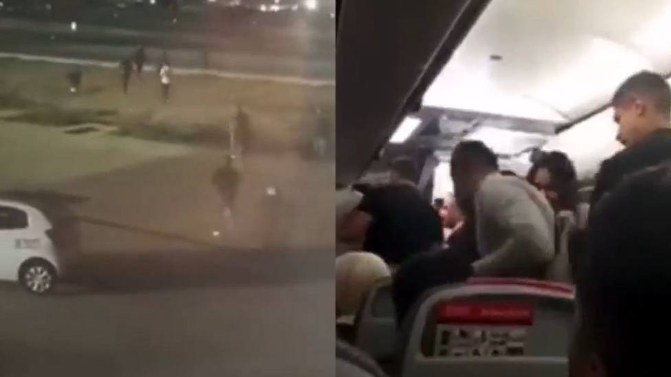 El vídeo de cómo los inmigrantes procedentes de Marruecos salieron corriendo del avión en Palma de Mallorca