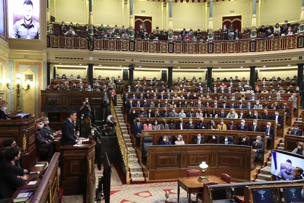 Aquí puedes leer el discurso completo de Zelenski en el Congreso de los Diputados
