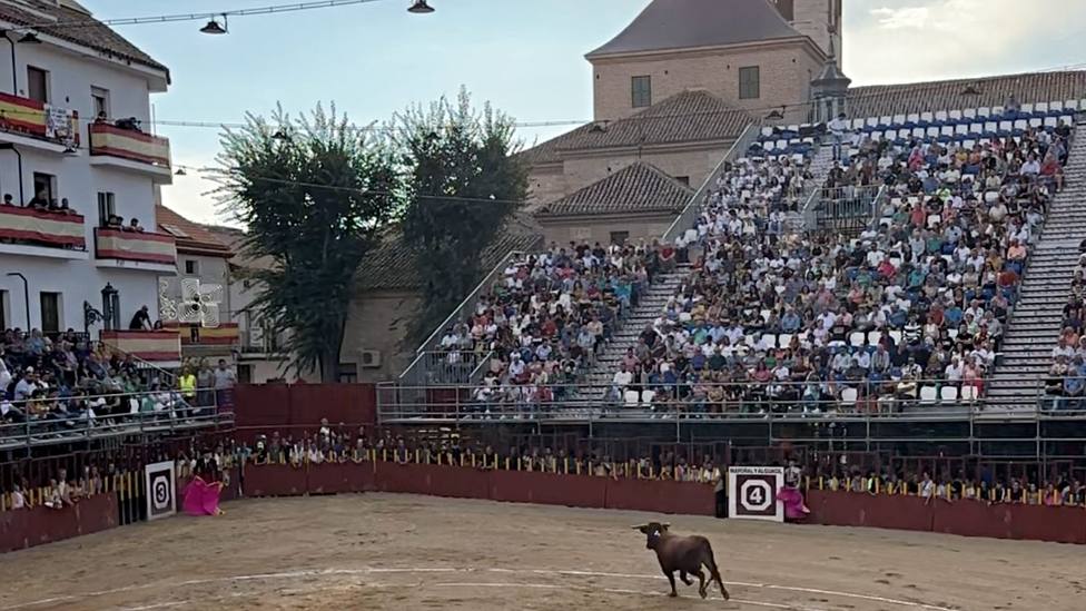 Festejo en la plaza de toros de Arganda del Rey (Madrid)