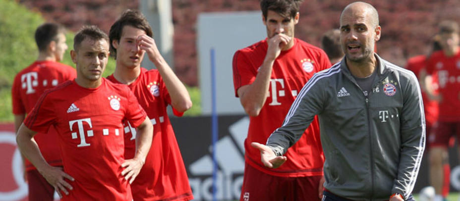 Según Kicker hay problemas en el Bayern entre Guardiola y sus jugadores. Reuters.