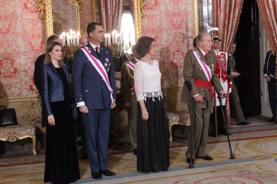La última celebración de la Pascua Militar en la que estuvo el Rey Juan Carlos I, en 2014. Casa Real