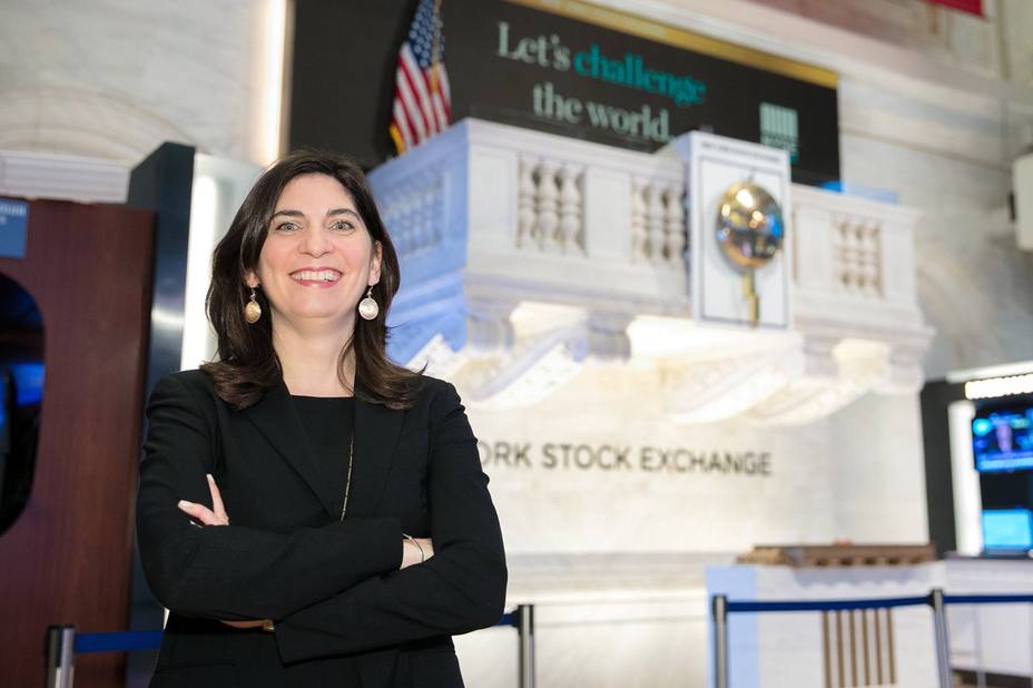 La nueva directora de la Bolsa de Nueva York, Stacey Cunningham. @stacey_cunning