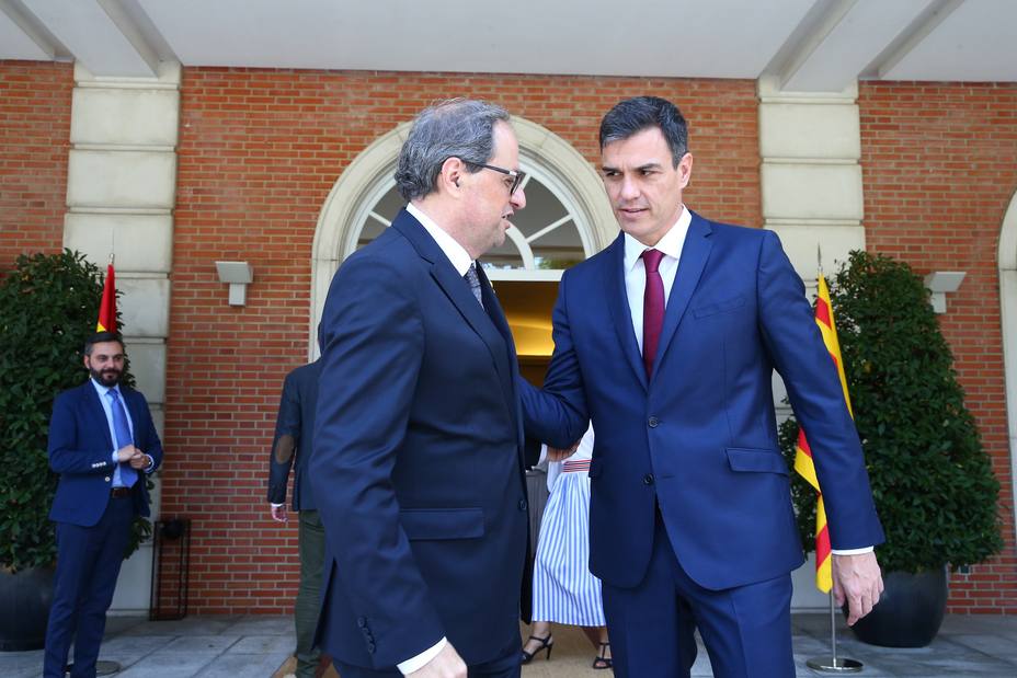 El Govern catalán negocia una reunión que incluya a Sánchez, Torra, tres ministros y tres consellers