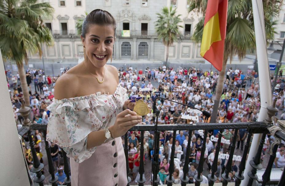 ANDALUCÃ?A.-Huelva.- La capital recibe a Carolina MarÃ­n como la reina del bÃ¡dminton mundial