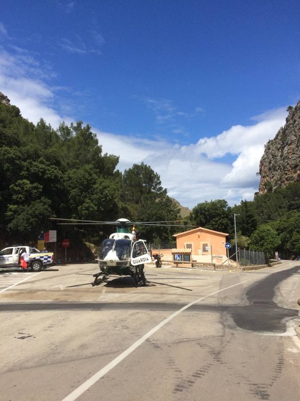Evacuado un bebé de 19 meses al caer de una altura de siete metros en Sa Calobra (Mallorca)