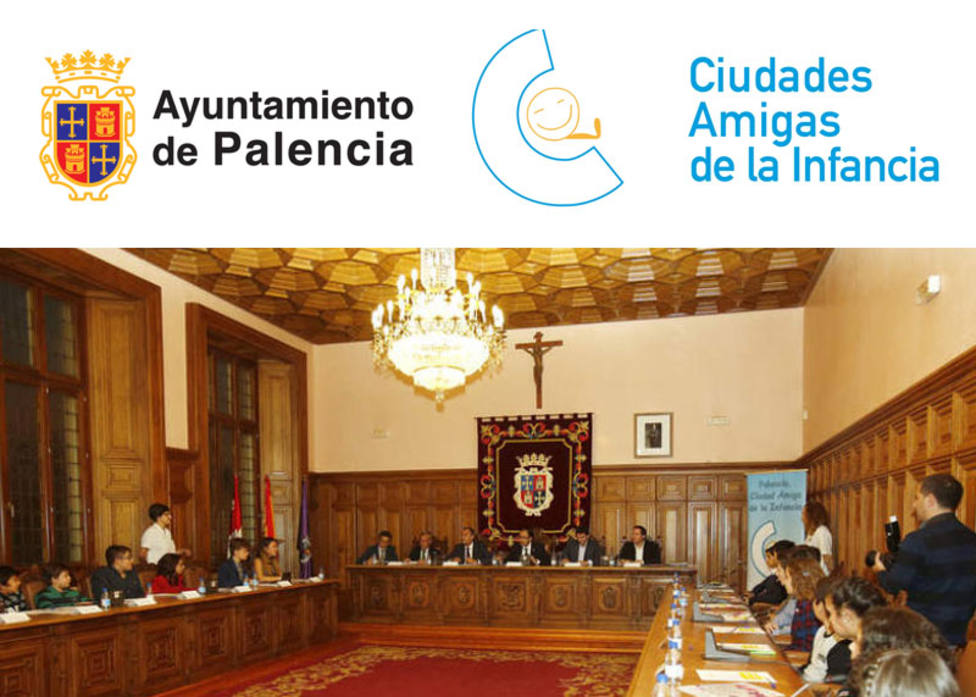 Los más jóvenes toman el control de Palencia en el Pleno Infantil