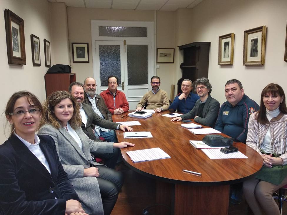Foto de archivo de los integrantes de la cátedra de la Mancomunidad de Ferrol y de la Universidad de A Coruña