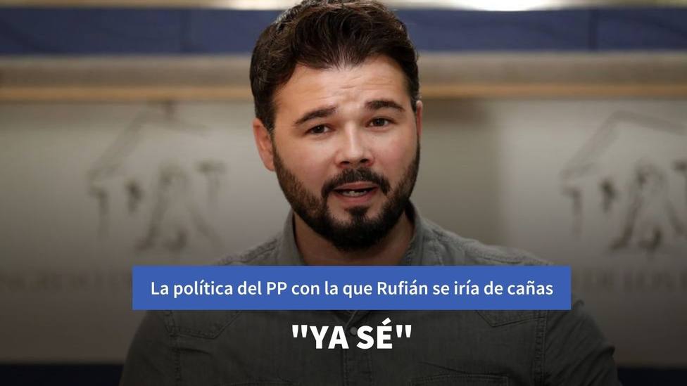 Gabriel Rufián reconoce con qué política del PP se iría de cañas