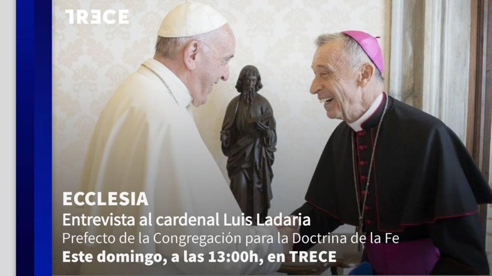 El cardenal Luis Ladaria este domingo en ‘Ecclesia’