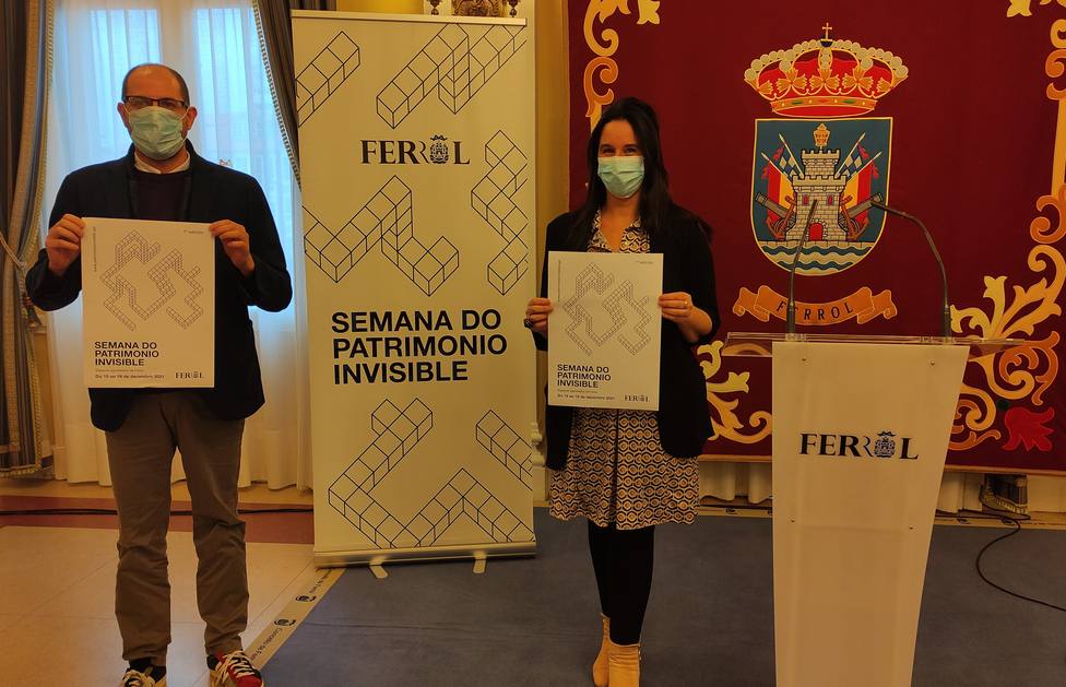 Eva Martínez Montero y César Abella. FOTO: concello de Ferrol