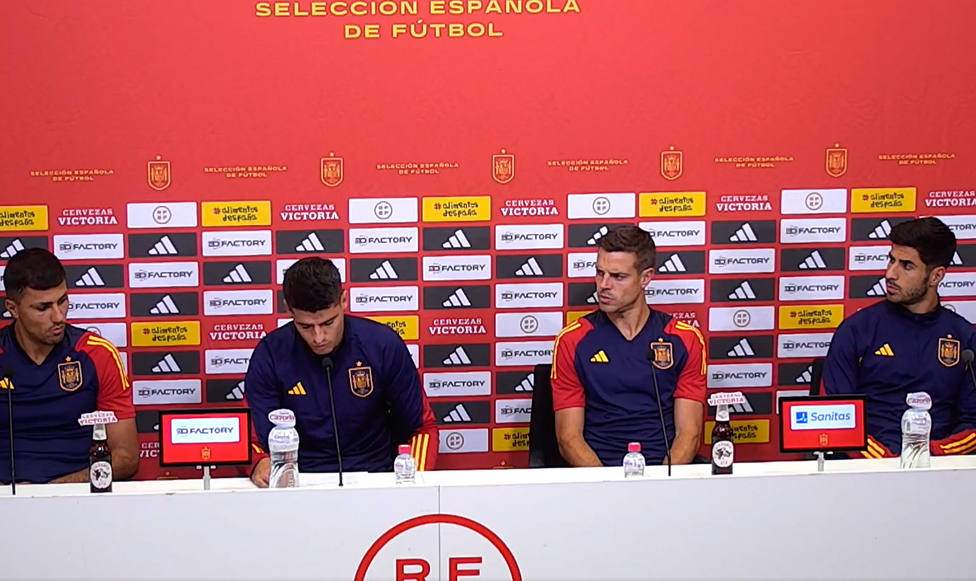 Los capitanes de la selección española, en rueda de prensa