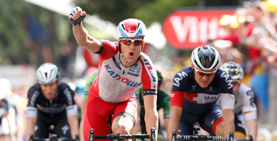 Segundo triunfo en el Tour de Francia para el noruego Kristoff. Reuters.
