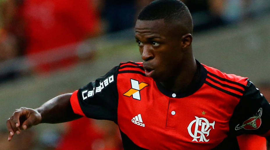 Vinicius Junior, futbolista todavía del Flamengo. REUTERS