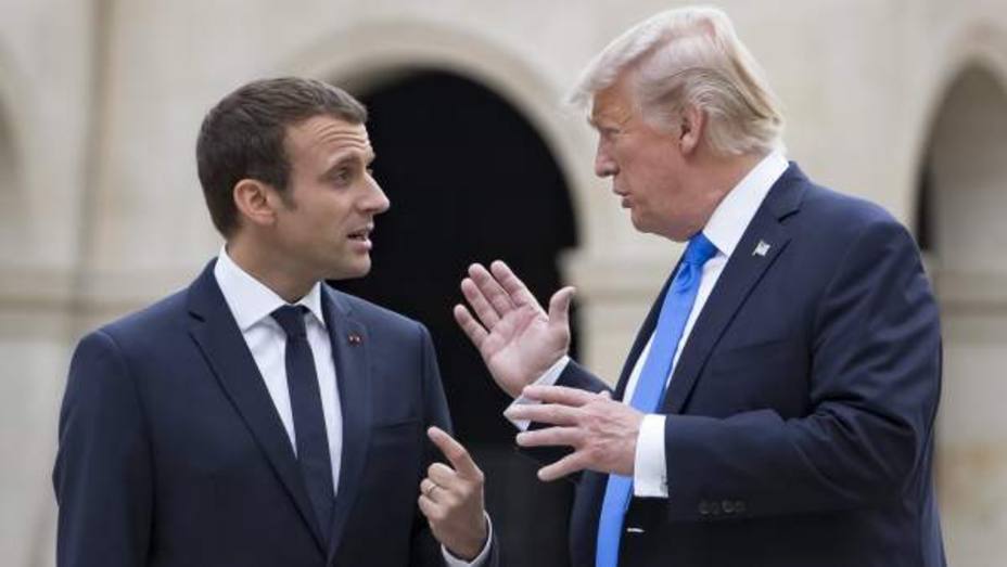 Macron y Trump dialogaron este domingo por teléfono sobre la situación en Siria