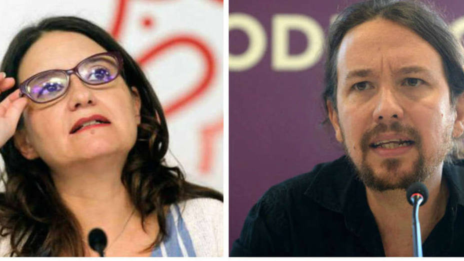 Mónica Oltra y Pablo Iglesias