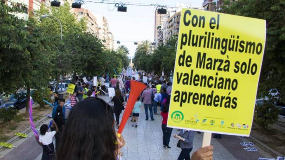 Manifestación valenciano