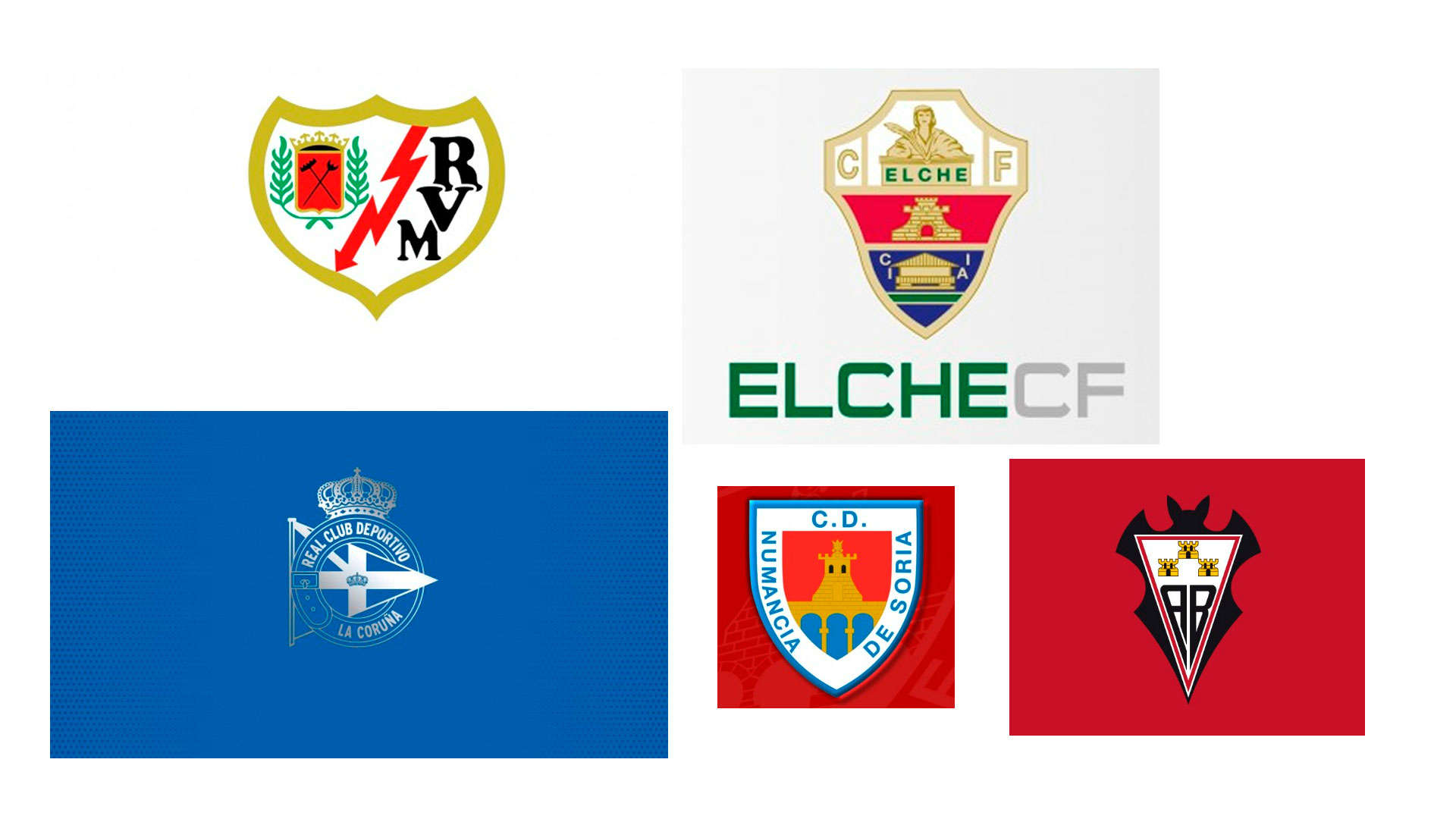 Comunicados de Rayo, Elche, Deportivo de la Coruña, Albacete y Numancia
